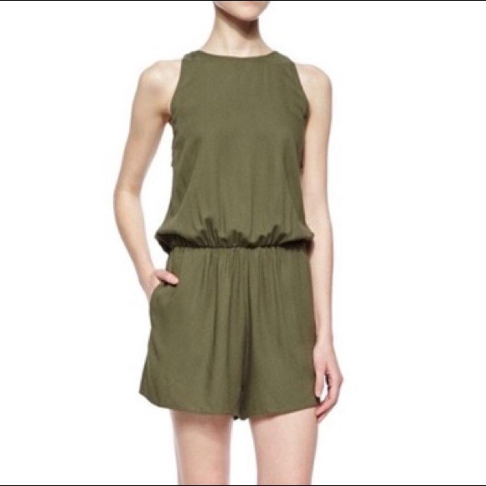 Alice + Olivia Open Back Romper